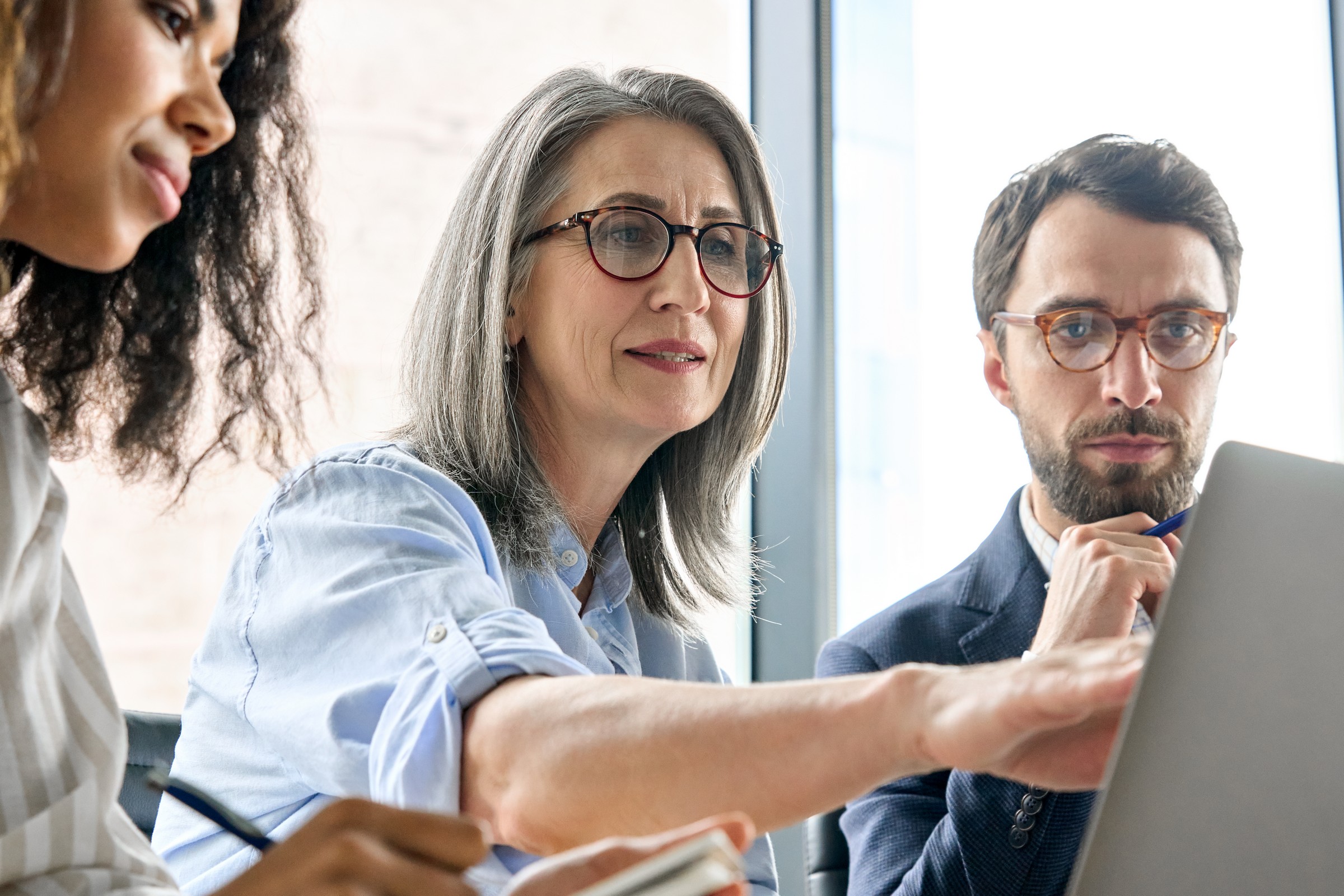 A sustainability consultant providing business clients with advice